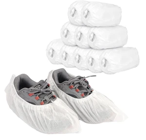 Disposable Non-Woven Medical Shoe Covers Anti-Dust Safety Class I with Non-Skid Feature Made From PP and PE