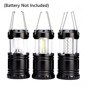 Portable LED Tent Lamp Camping Light Emergency Flashlight With 3*AA Battery Lighting Lantern Battery Not Included