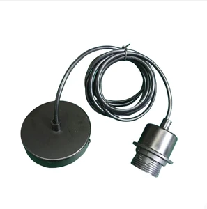 Customized DIY Lighting Accessories Threaded Bulb Lamp Holder with Screw Style Ceiling Light Cord Kits Plastic Light Socket Wire