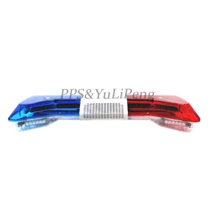 High Power Red Blue Emergency Ambulance Light bar with Speaker Roof Top Beacon Flashing Warning signal Safety Light