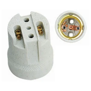 E27 Porcelain Lamp Holder Ceramic and Plastic Socket with Screw Style 250V Lamp Base