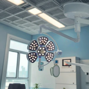 Hospital Equipment Operating Room Ceiling Type Lights Electric Surgery Light with Plastic and Metal Materials Surgery Lamp