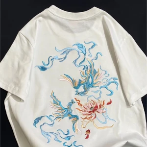 Plus Size High Quality 230gsm 100% Cotton Plain T Shirt, Custom T Shirts Premium Embroidery Women's T-shirt & Casual T-shirts