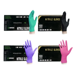 Wholesale Household Food Kitchen Hotel Nail Art Manicure Beauty Salon Hospital Tattoo Glove Disposable Nitrile Gloves