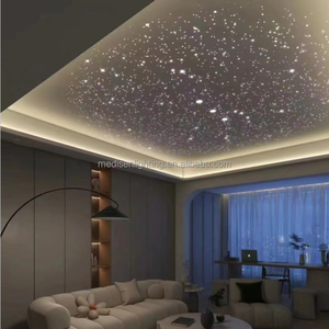 LED Color Change 16W 0.75mm Fiber Optic Starry Sky Ceiling Light For Space/Universe Museum/KTV/bar/hotel