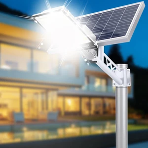 All in One Powered Security Lamps Super Bright Aluminum 180PCS LED Sensor Floodlights Solar Projector Street Light