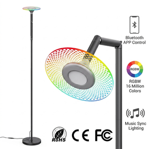 IP65 LED RGB Floor Lamp Remote Control Colorful Ambient Light DIY Uplight Reading Lamp