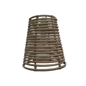 Hand-Woven Pendant Lamp Made of Rattan Wooden Ceiling Light Wood Lamp Natural Bamboo Chandelier Nordic Creative Bamboo Lampshade