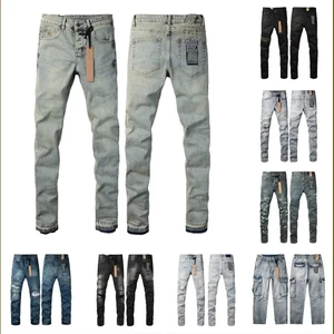 USA Hot Men's Jeans Pants Trousers Y2K Distressed Vintage Designer Hip Hop Luxury Elastic Fabrics Top Quality Hot Sale