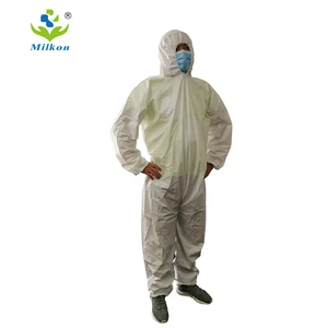 Type 5 & 6 Disposable Coverall Non Woven Microporous pp Antistatic Coverall Hazmat Suit