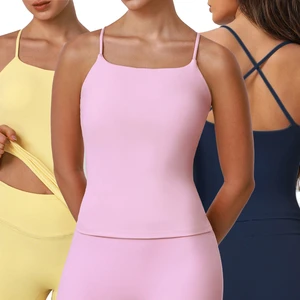 Women's Plus Size Seamless Slimming Yoga Tank Top with SMART FABRIC-Breathable Quick Dry Four-Way Stretch for Dance & Fitness