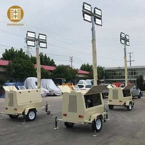 Powerful Portable Lighting Tower Mobile Portable Mobile Lighting Tower for road construction