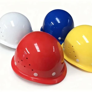 Breathable Round Safety Helmet for Construction Site Adult Industrial Protective Hard Hat Round Industrial Safety Helmet