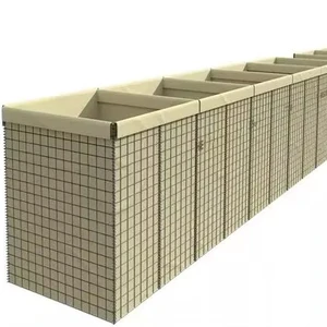 Anti-Corrosion Galvanized Iron Wire Welded Cage Defense Barrier Heavy Duty Sand Wall Bastion ML Fence Explosion-Proof Tactical