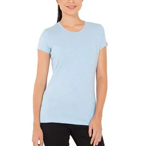 New Arrived Latest Design Comfortable 100% Cotton Women T-Shirts Customized Solid Color Casual Plus Sizes Brand Hole Spandex