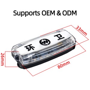Multi Color Flash LED Clip-on Shoulder Warning Light Red Blue White IP65 Rechargeable Emergency Safety Light