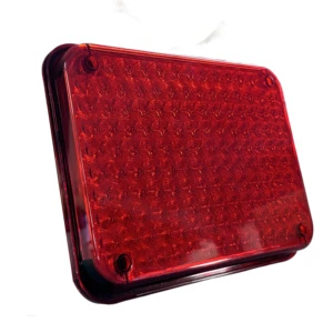 New Square LED Emergency Light Red and Blue Ambulance Fire Truck Flashing Lamp Car Light Accessories