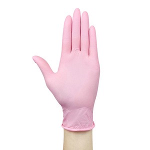 Personal Safety pink Powder-free Steril Surgical Medical Examination Disposable Nitrile Gloves CE Certified 3mil Chemical