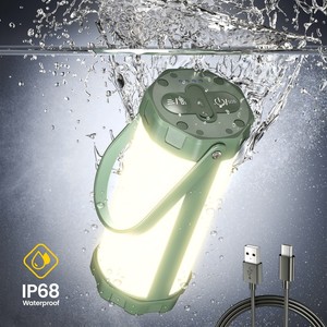 Glocusent Ip68 Waterproof Mini Portable Camping Lamp Usb Rechargeable Led Outdoor Camping Camp Light With Sos Mode