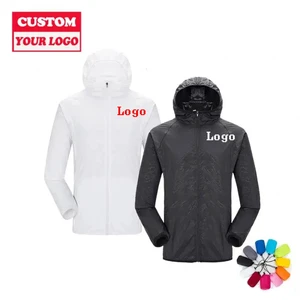 Oem Wholesale Men Uv Ultra-Light Hooded Hoodie Sunscreen Clothes Custom Logo Women Unisex Anti-Uv Sun Protection Clothing