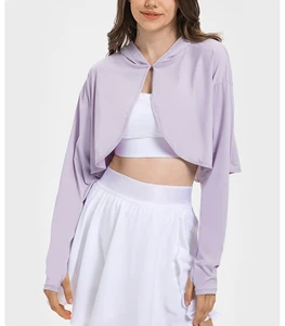 Summer Prevent Bask Ice Silk Clothing Women Uv Sunscreen Coat Sun-protective Clothing Shirt Breathable Ultrathin Skin Clothin