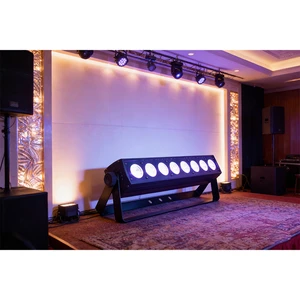 Wholesale Direct Sales 50W 9pcsx6in1(RGBWY+UV) LED Moving Head Beam Light Stage Lights for Night Club Party DJ Disco