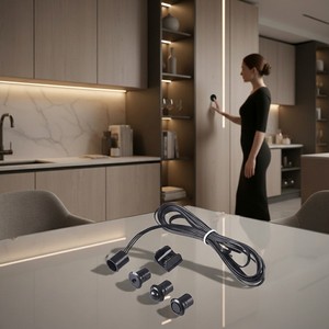 Smart Cabinet Light Sensor Switch DC 12V 24V IR Hand Sweep Wave Activated Dimmable LED Strip Controller for Kitchen Closet