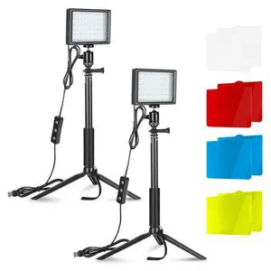 NEEWER USB LED Video Light Dimmable 5600K Conference Streaming Lighting Zoom Gaming Photography Video Light