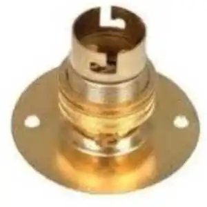 decorative brass lighting socket fitting for bulb mounting polished metal electrical accessory corrosion resistant fixture part