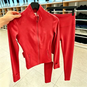 Yoga Sets Women Jacket Fabric Skirt Leggings Cheetah Print Nylon Fitness Joggers Dress for Training Veste Et Pantalon De Sport