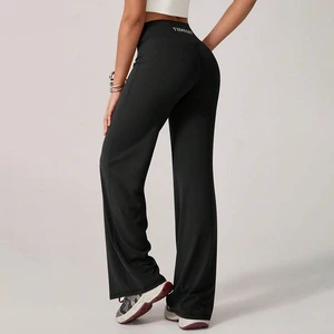 FH Wholesaler Butt Lifting Yoga Flare Leggings Women's Pilates Straight Fitness Pants Tight Quick Drying Wide Leg Sports Pants