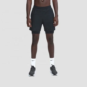 Men's Sportswear Elastic Mid Waist Cycling Moisture-wicking Shorts Breathable Running Bottoms