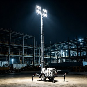 Dustproof Heavy Duty Portable Solar Light Tower Solar Beacon Light Tower Portable Light Tower Sports