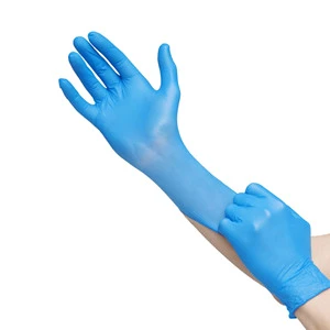 100-Pack Disposable Nitrile Gloves High Elastic Smooth Fingertips Thick Safety Protective Non-Sterile Customizable Industrial