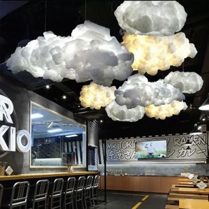Modern Cotton Floating Cloud Shape LED Pendant Light Creative Art Design for Restaurant Living Room Chandeliers Pendant Lights