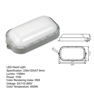 Commercial Kitchen Exhaust Hood Light 20W 6500K 120 Degree LED Cold Storage Light Freezer Rooms Warehouses Cold Room Lights
