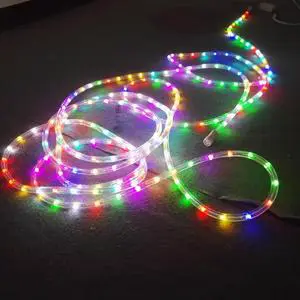 RGB Smart LED Christmas Rope Light CE Certified Connectable Outdoor Indoor Backyard Garden Fence Decor