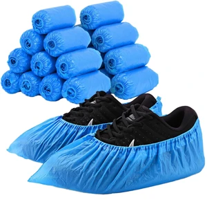 Premium Disposable Shoe Covers Waterproof Non Slip Recyclable Overshoes PE CPE Boot Protectors 100 Pack 50 Pairs