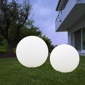 New Arrival PE IP65 Waterproof Outdoor White Round Ball Christmas Decoration RGB Colorful LED Floating Ball Lamp