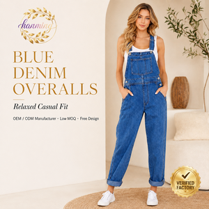 luvamia Women's Casual Stretch Adjustable Denim Bib Overalls Pants Jumpsuits
