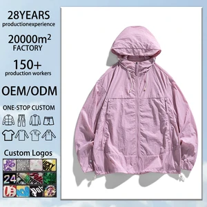 Clothing Wholesale OEM/ODM Outdoor Sports Quick Drying UPF50+ 100% Nylon Fishing Suit Hooded Unisex Jacket Sun Protection
