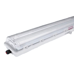 T8 Double Tube Anti-Corrosion LED Lamp Explosion-Proof Chemical Factory Warehouse All Plastic IP66 Three Proof Fluorescent Light