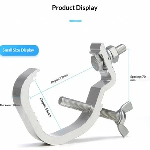 Stage Light Hook IP65 Rated Cast Aluminum with Single/Dual Buckle for Par & Moving Head Lights