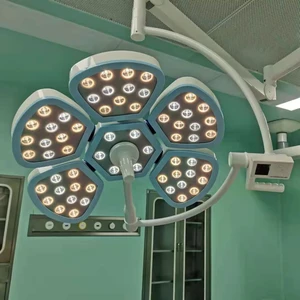 Electric Hospital Grade LED Shadowless Surgical Light-Adjustable with Protective Handle Cover High CRI 96 for Operation Theatre