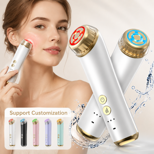 RF EMS Facial Massager with Heating Cooling Function LED Light Therapy Skin Firming Beauty Device