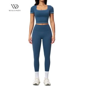 Women's Plus Size Solid Yoga Set Eco-Friendly Fitness Short Sleeve/Shorts Summer Soft Shockproof Quick Dry 2 Piece