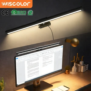 LED Eye Protection No Stroboflash Modern Remote Control Black USB Powered Dimmable Office Aluminum Monitor Light Bar High CRI