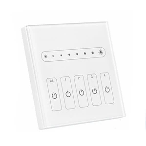 0-10V 4 Channel Light Control Panel Touch Dimmer for LED Strip Brightness Control