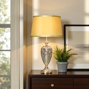 Wholesale Glass Table Lamp Minimalist Design Nightstand Light for Hotel and Home