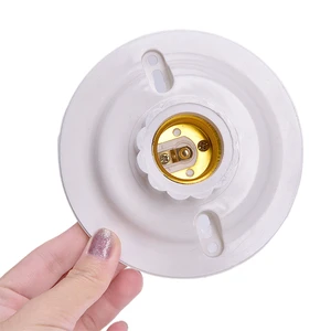 Lampholder White Keyless Ceramics Ceiling Light Sockets Lamp Holders Medium Base Bulb Socket White